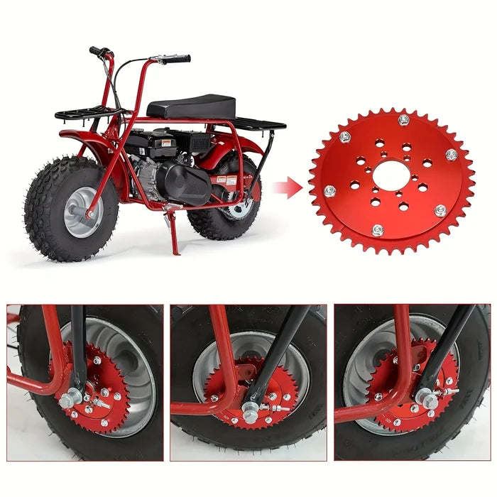 Mini Bike Split Sprocket adaptor & 420 Chain sprocket 42T kit