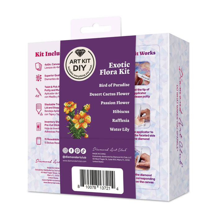 Mini Dazzles™ - Exotic Flora - Diamond Art Club DIY Kit