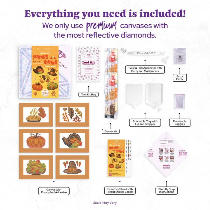 Mini Dazzles™ - Thanksgiving - Diamond Art Club DIY Kit