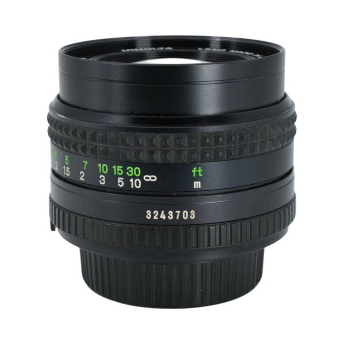 Minolta MD Rokkor-x 50mm f/1.4 SLR Lens