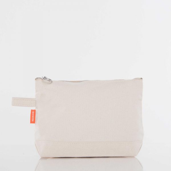 Monogrammed Canvas Makeup Bag