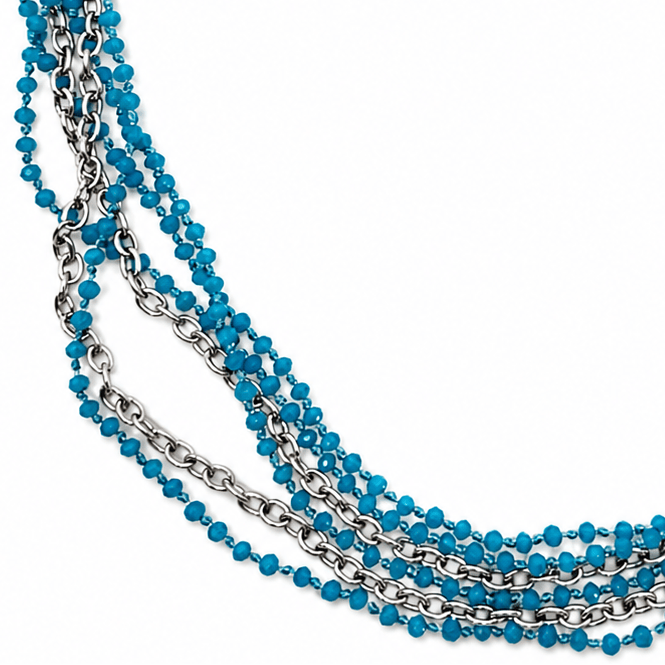 Silver / Light Blue