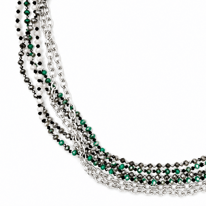 Silver / Teal