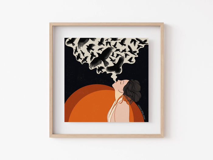Murder of Crows Giclee Art Print