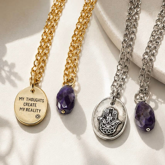 My Thoughts Create My Reality Dainty Necklace