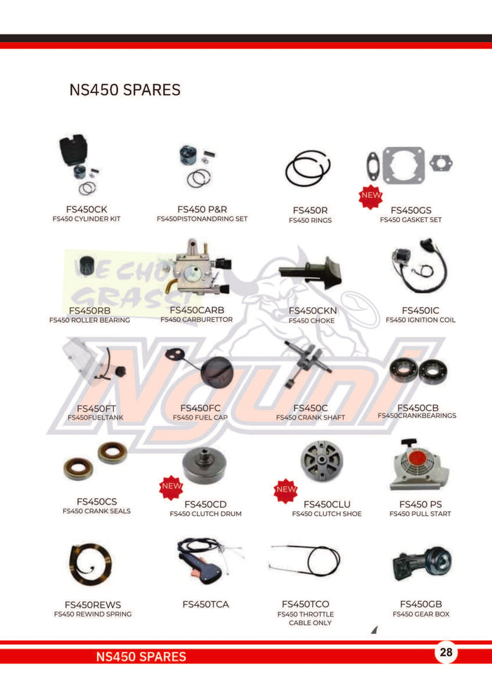 Nguni Brush Cutter – FS450 Pull Start