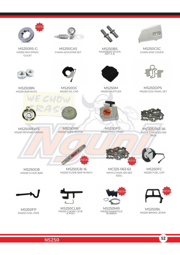 Nguni Chainsaw – MS250 Pull Start
