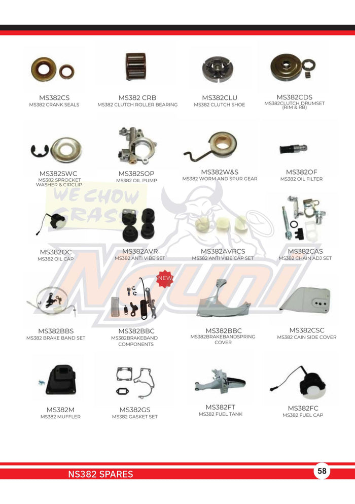 Nguni Chainsaw – MS382 Brake Band Set