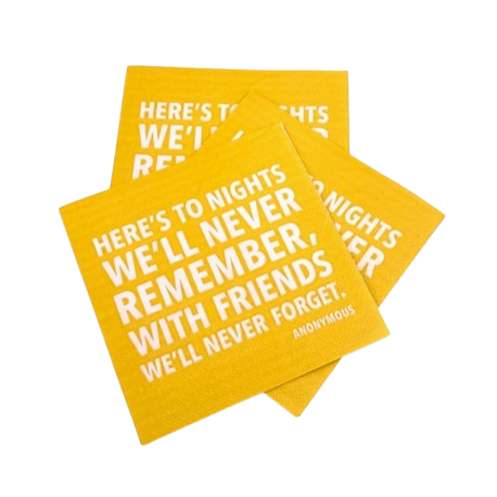 Nights To Remember Cocktail Napkins