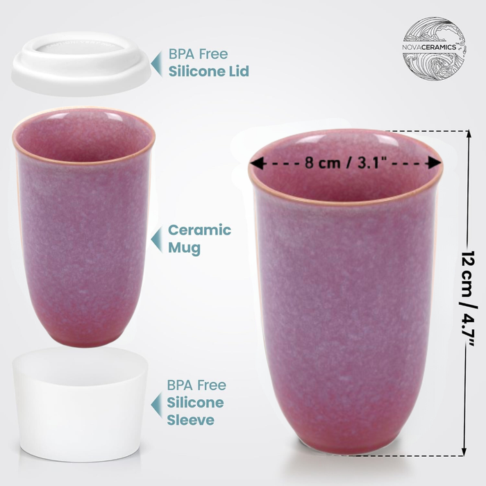 Nova Ceramics - Astral Bloom 12 oz (Includes Lid & Band)