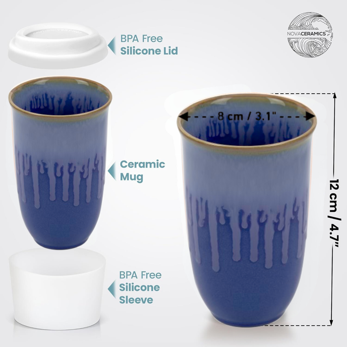 Nova Ceramics - Neptune Cup (Includes Lid & Band)