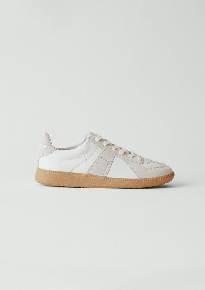 Novesta Gat Leather Trainers | Ecru