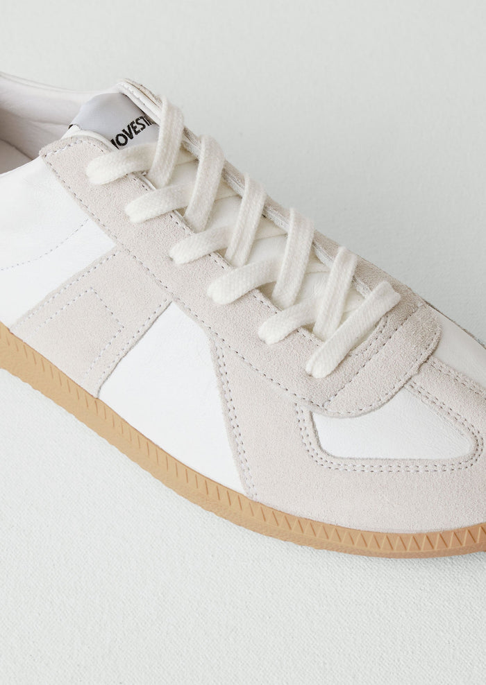 Novesta Gat Leather Trainers | Ecru