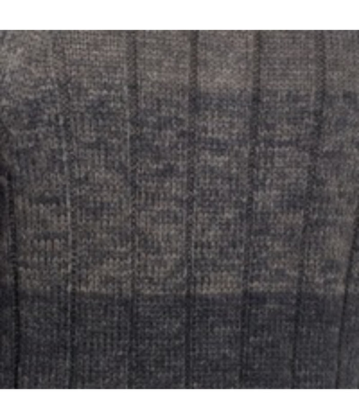 Ombre Cable Button Mock Neck Sweater Camouflage Marl