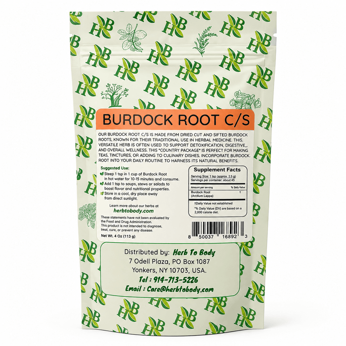 Organic Burdock Root C/S | Traditional Herbal Root - Yado African & Caribbean Market
