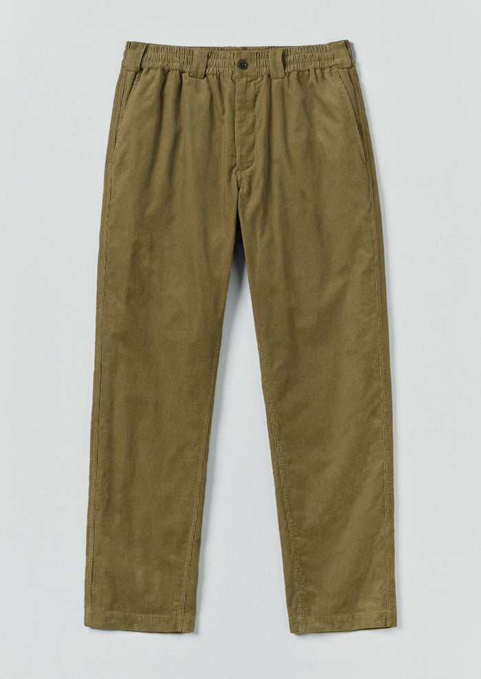 Organic Cord Drawstring Trousers | Linden