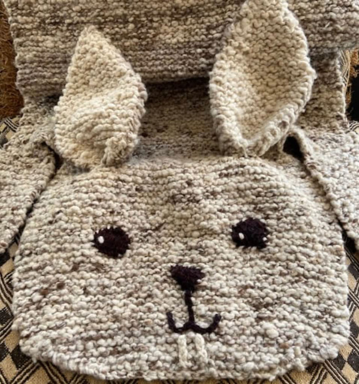 Baby Organic Wool Play Mat + Nursery Rug  | Bunny finn + emma