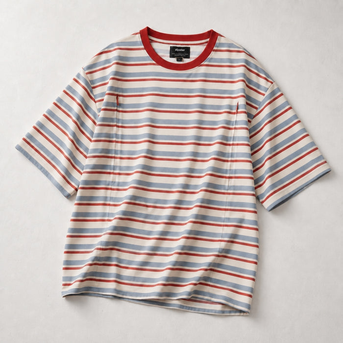 Oversized Breastfeeding Tee Retro Stripe
