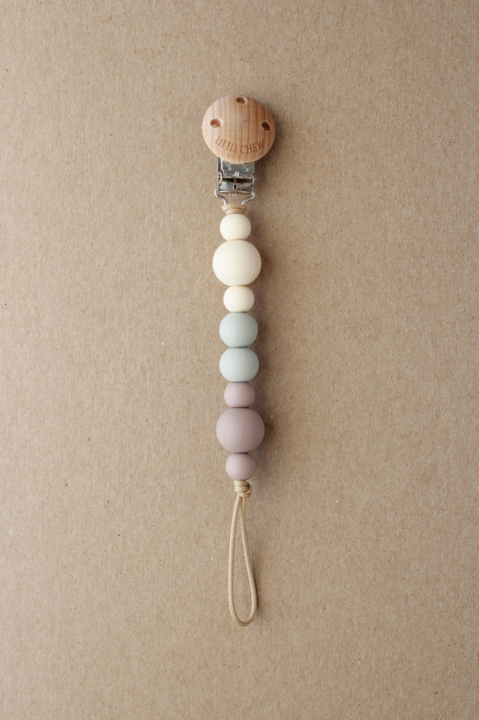 Baby Pacifier Clip - Kira | Dusty littleCHEW