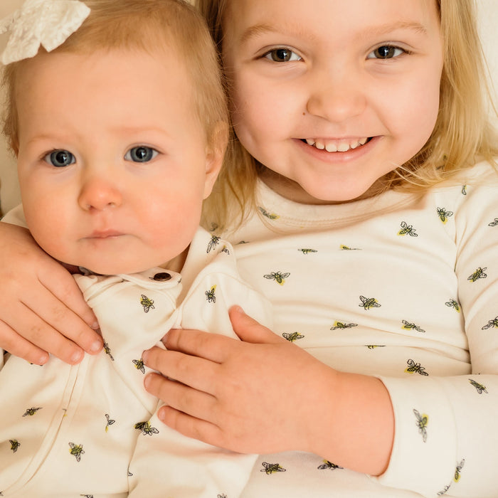 Baby pajamas | busy bees finn + emma