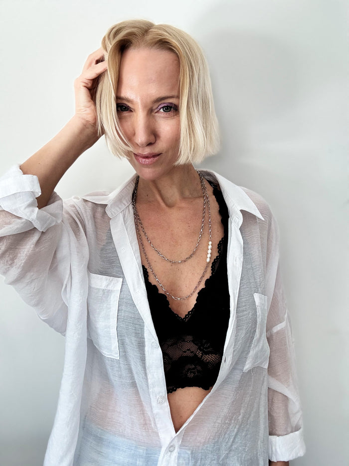 Pearl Layering Chain Necklace
