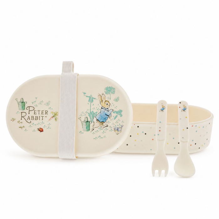 Peter Rabbit Snack Box with Cutlery Set