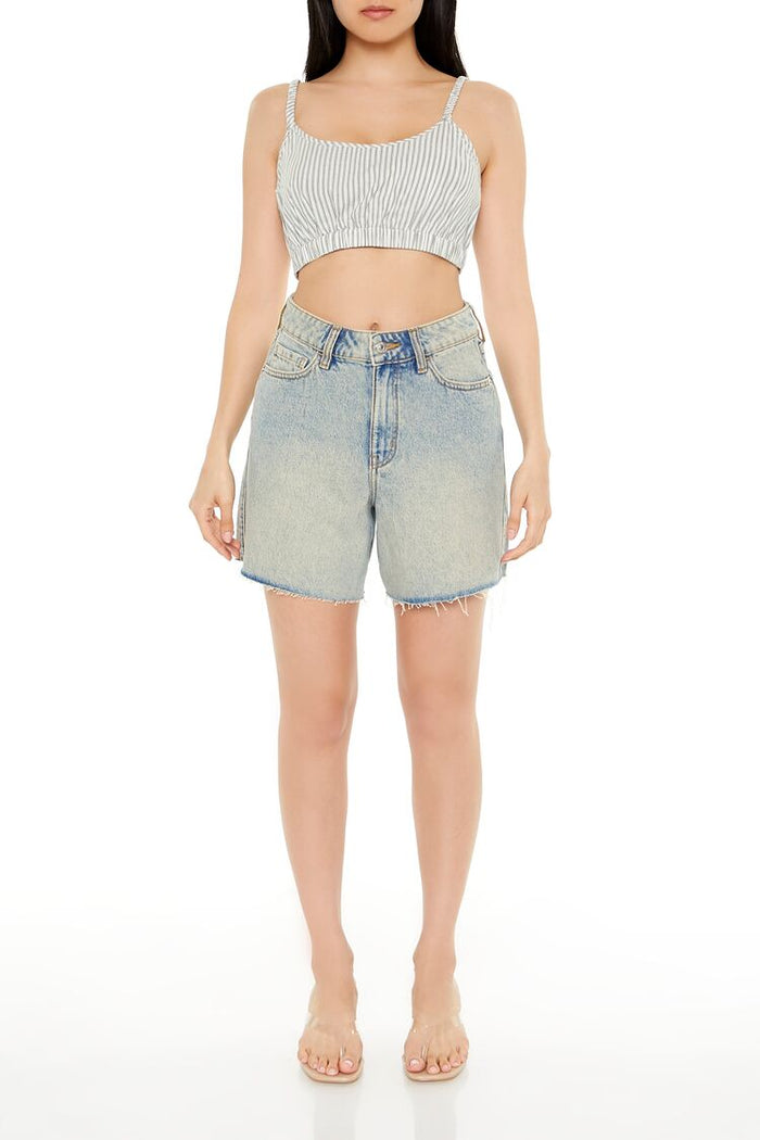 Pinstriped Cropped Cami