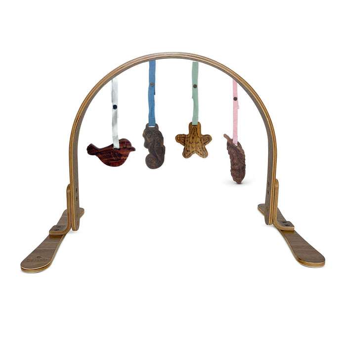 Baby play gym | all wood - dark seas Finn + Emma