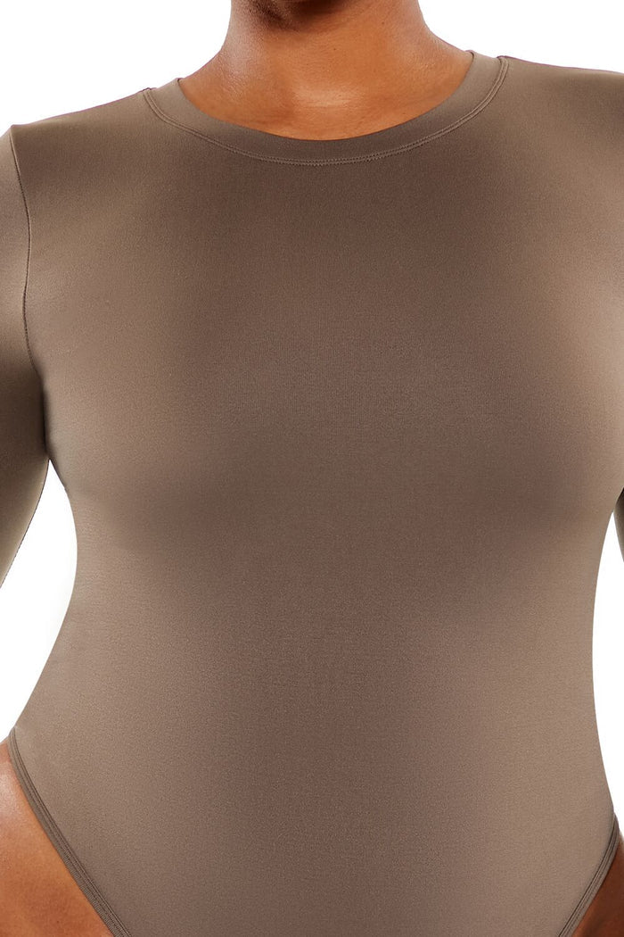Plus Size Seamless Thong Bodysuit