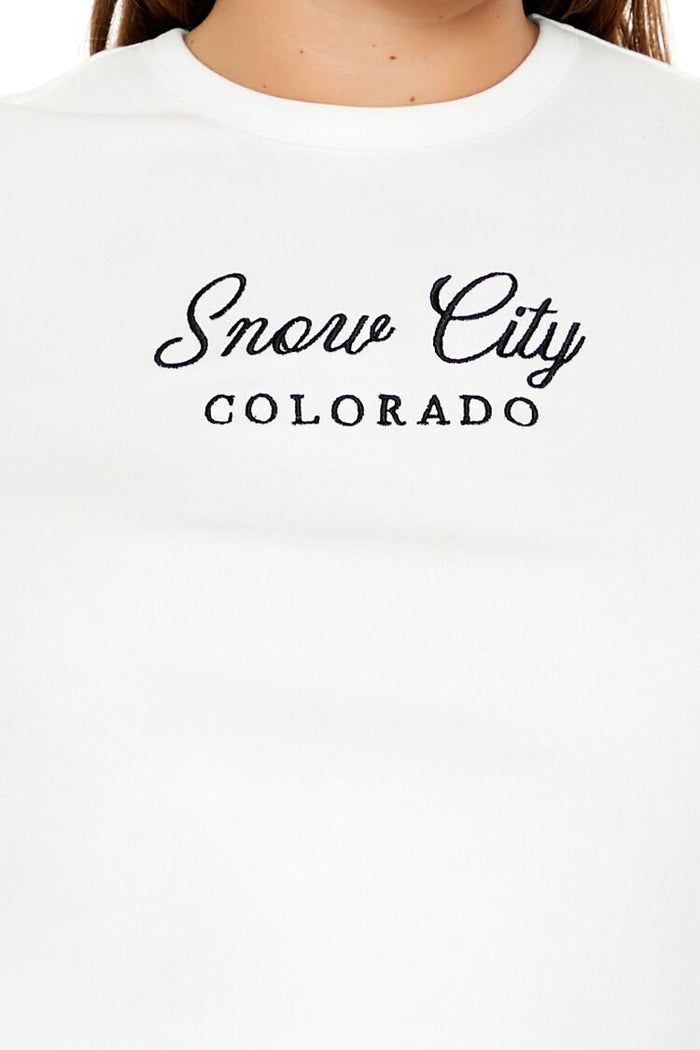 Plus Size Snow City Baby Tee