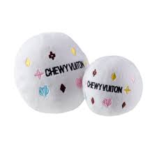 White Chewy Vuitton Ball Lg.
