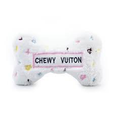 White Chewy Vuitton Sm. Bone