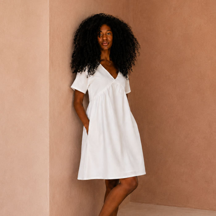 Portofino Breastfeeding Dress White