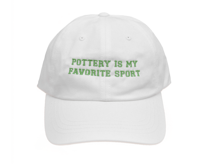 Pottery Is My Favorite Sport Hat - Green