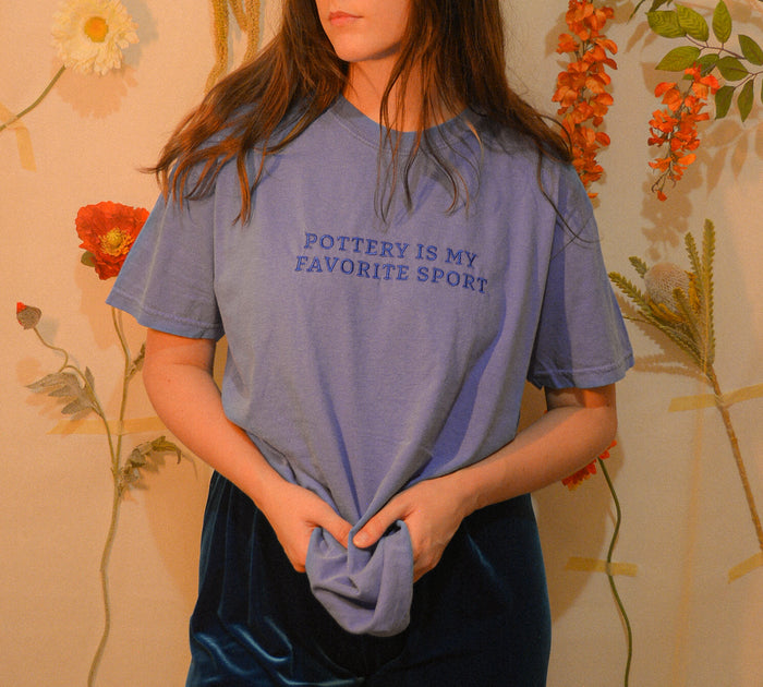 Pottery Is My Favorite Sport Shirt - Blueberry