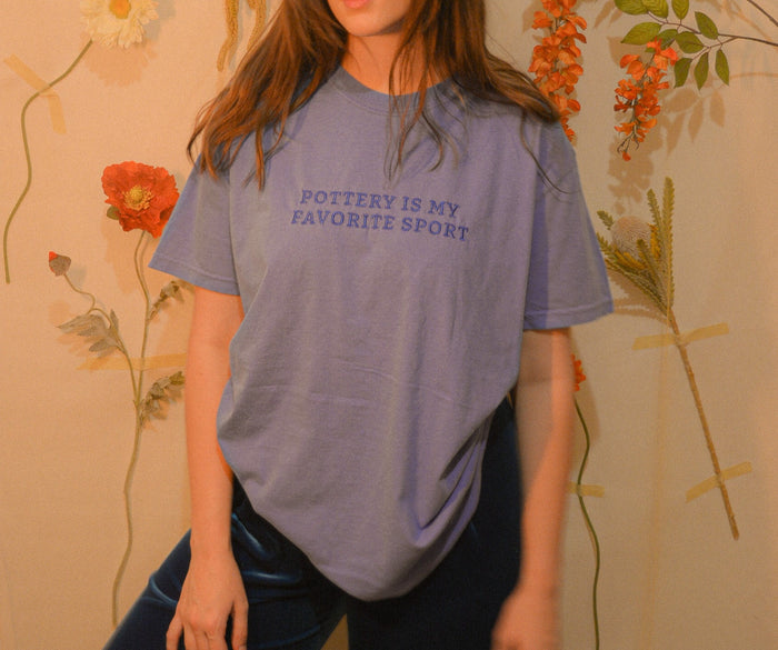 Pottery Is My Favorite Sport Shirt - Blueberry