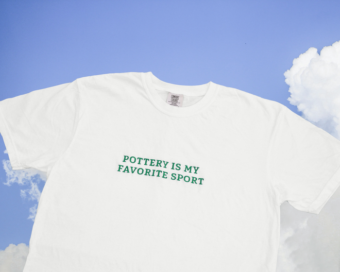 Pottery Is My Favorite Sport Shirt - White