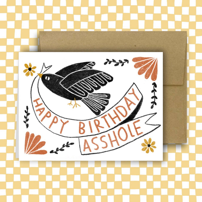 RANI BAN CO - HAPPY BIRTHDAY ASSHOLE Birthday Card