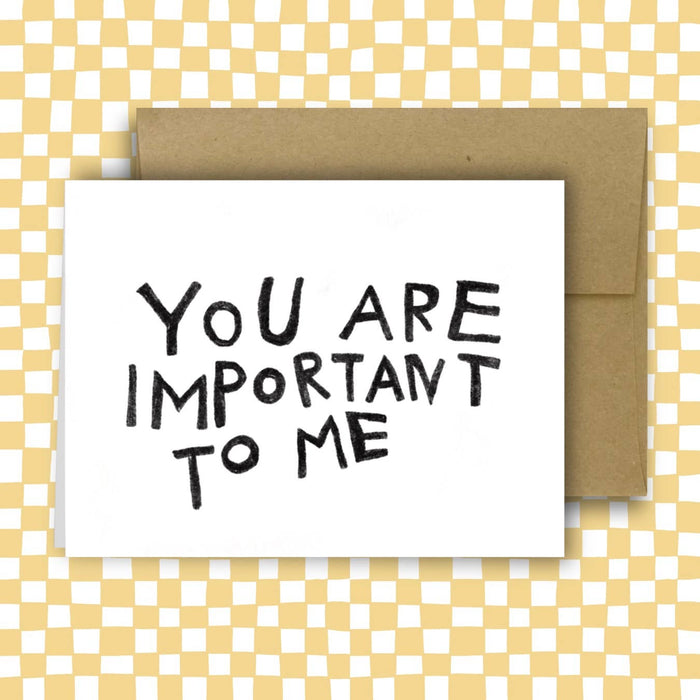 RANI BAN CO - IMPORTANT TO ME Greeting Card