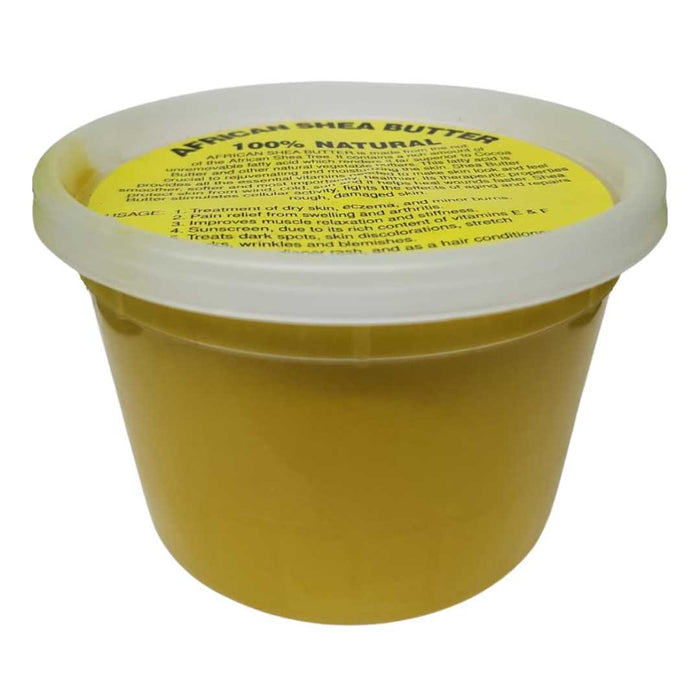 Raw African Shea Butter – 100% Natural & Unrefined, 16oz Tub – Single Unit (Inventory Stock)