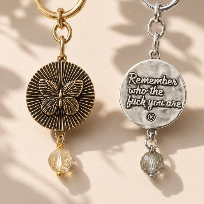Remember Who The F*ck You Are Butterfly Choker Necklace