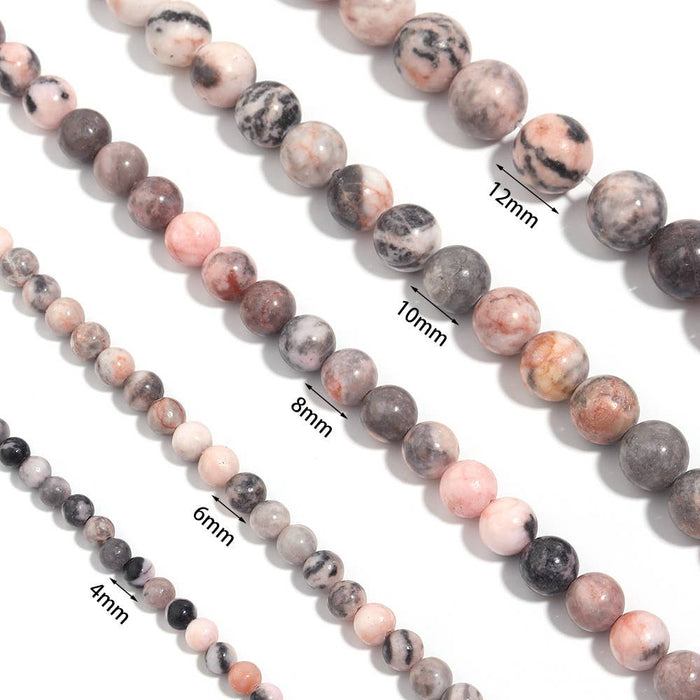 Rhodonite Stone Beaded Bracelet: 4MM