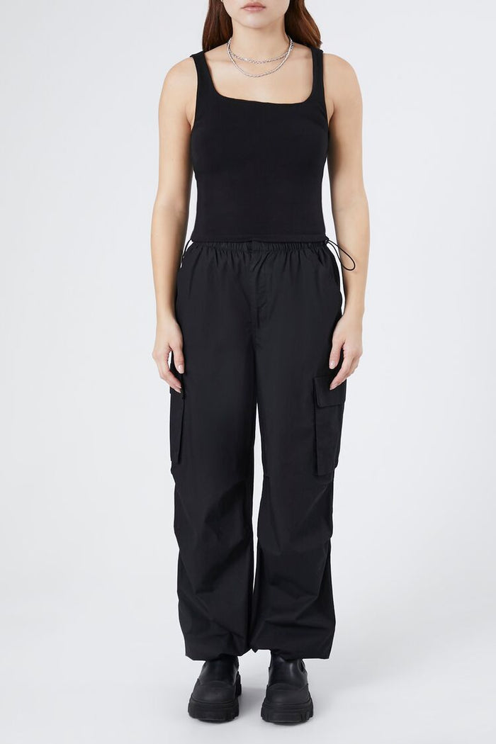 Ribbed Asymmetrical Tank Top