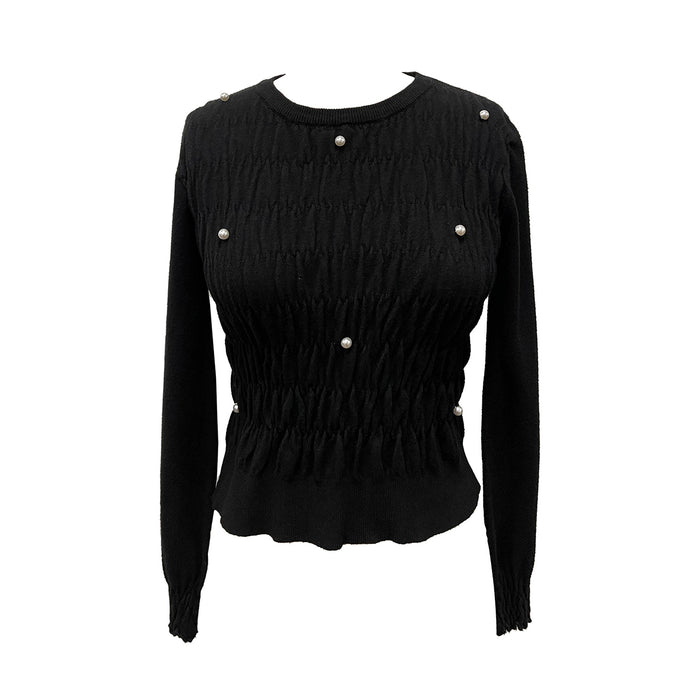Risa Smock Pearl Sweater