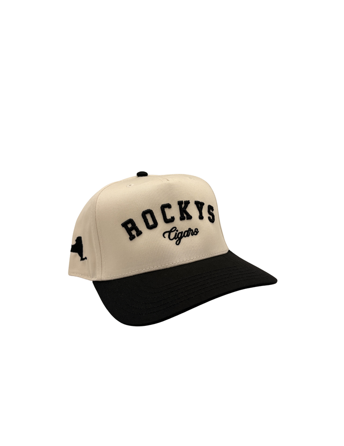 Rocky's Cigars Snapback Cream & Black