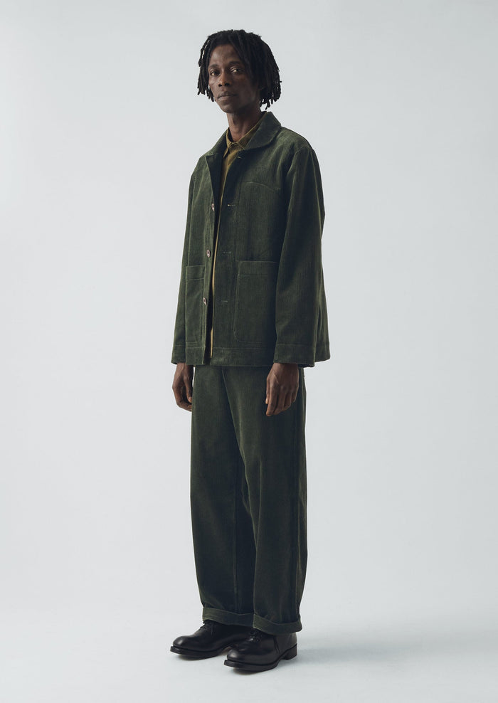 Rory Organic Cord Trousers | Pine