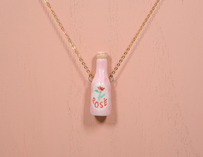 Rose Bottle Necklace