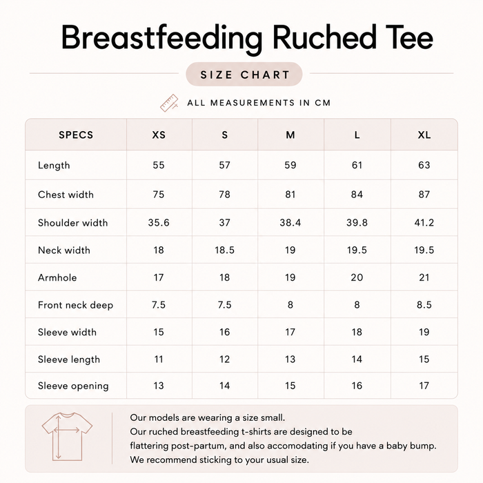 Ruched Breastfeeding Tee Sage Green