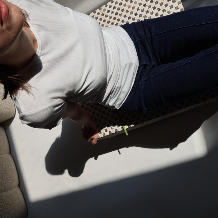 Ruched Breastfeeding Tee White