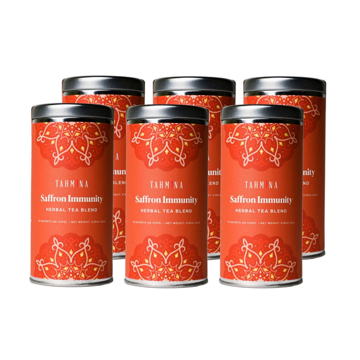 Saffron Immunity Caffeine Free Herbal Tea Blend (6 Pack Case)